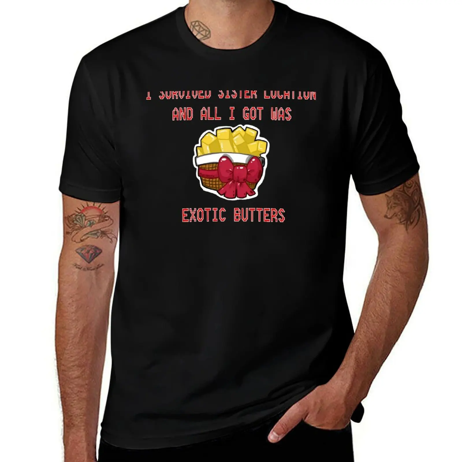 I Survived Sister Location and All I Got Was Exotic Butters T-Shirt cotton t shirt man man t shirts cotton T-shirt
I Survived Sister Location and All I Got Was Exotic Butters T-Shirt cotton t shirt man man t shirts cotton T-shirt