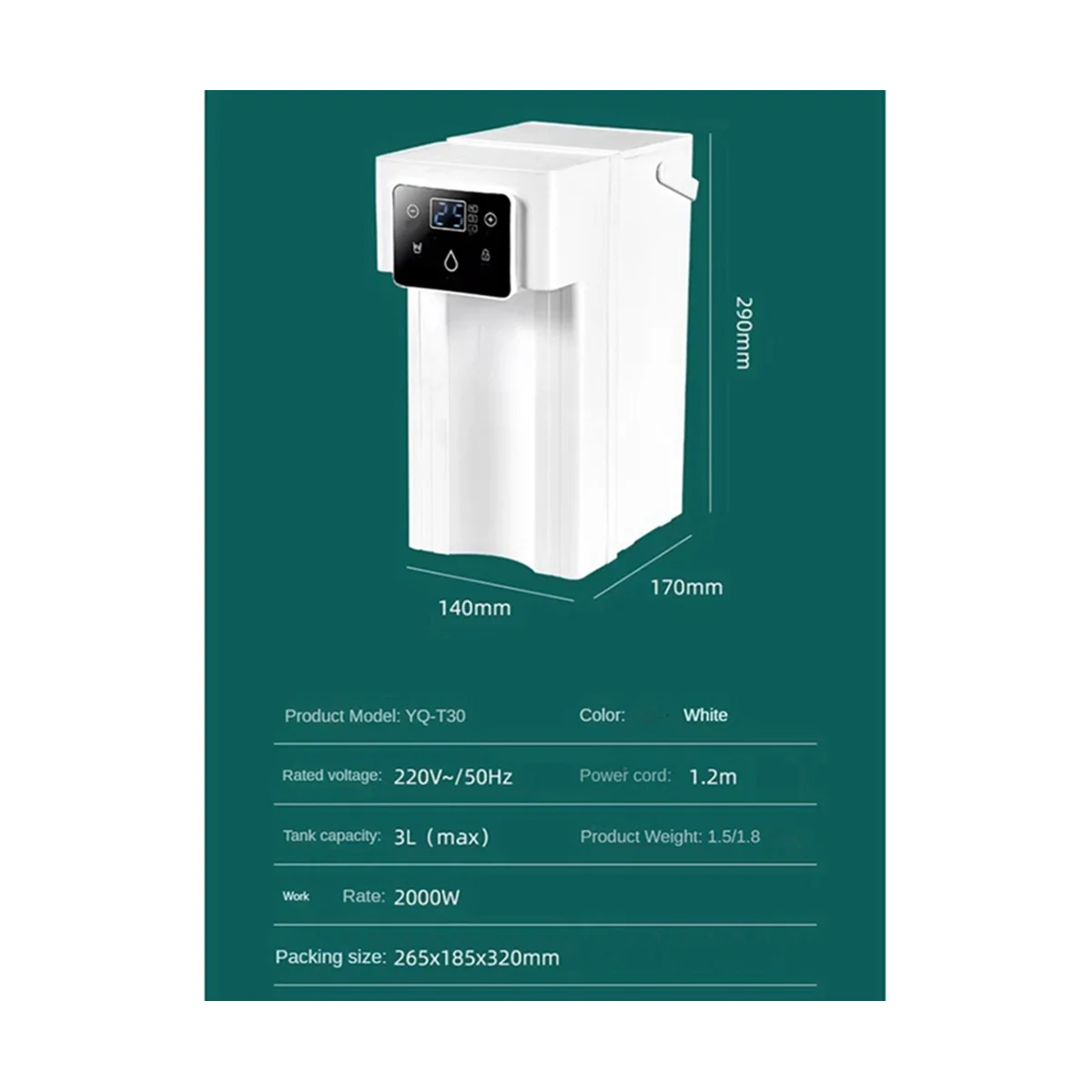 3L Ready-To-Drink Portable Water Dispenser Home Small Desktop Four-Stage Temperature-Controlled Water Dispenser US Plug
3L Ready-To-Drink Portable Water Dispenser Home Small Desktop Four-Stage Temperature-Controlled Water Dispenser US Plug