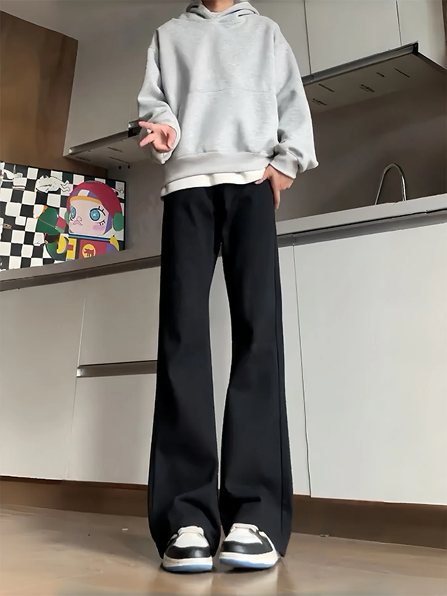Bla Fce Lined Knife Blade Jeans Men's American Vibe Straight Leg Micro Flare Not Tight High Waist Trousers
Bla Fce Lined Knife Blade Jeans Men's American Vibe Straight Leg Micro Flare Not Tight High Waist Trousers