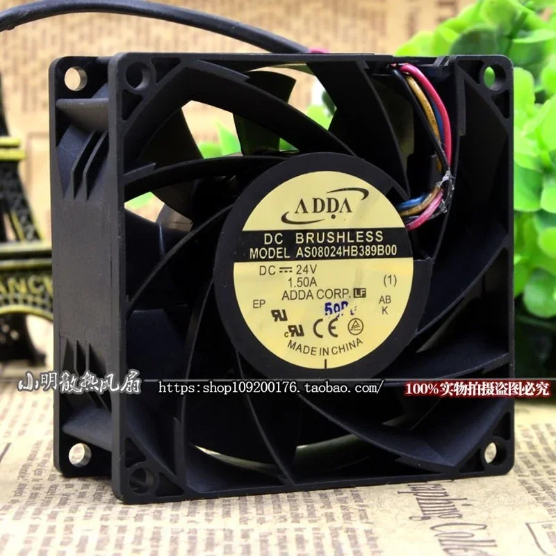 New Cooling Fan for ADDA AS08024HB389B00 24V 1.5A 8038 4-wire PWM Inverter Fan 80*80*38MM
New Cooling Fan for ADDA AS08024HB389B00 24V 1.5A 8038 4-wire PWM Inverter Fan 80*80*38MM