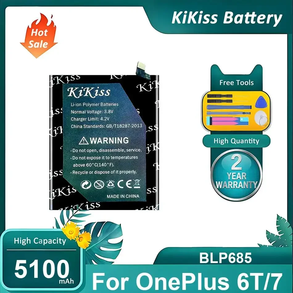 Powerful Mobile Phone Battery For OnePlus 6T 7,BLP685,5100mAh
Powerful Mobile Phone Battery For OnePlus 6T 7,BLP685,5100mAh
