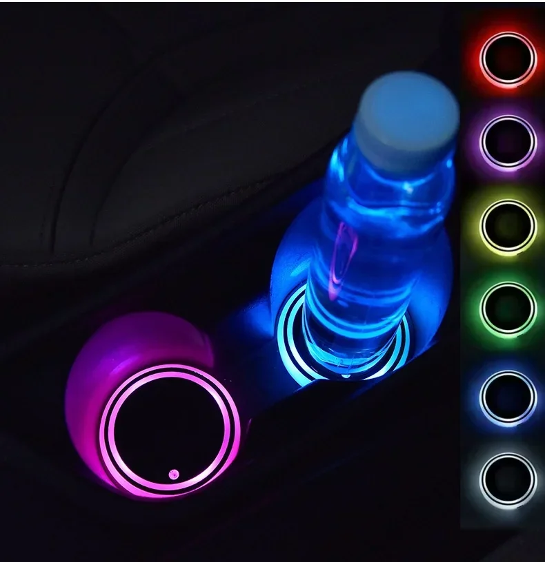 2PCS Universal Car Coasters Cup Holder LED Light Mats Bottle Light Sensor Atmosphere Automobiles Interior Accessories
2PCS Universal Car Coasters Cup Holder LED Light Mats Bottle Light Sensor Atmosphere Automobiles Interior Accessories