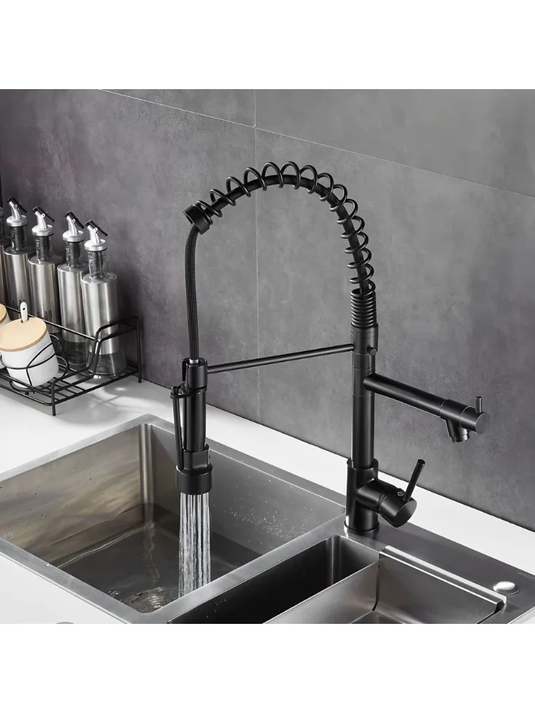 Multifunctional Spring Retractable Pull Out Kitchen Faucet, Single Lever Water Tap for Sink Vegetable Washing
Multifunctional Spring Retractable Pull Out Kitchen Faucet, Single Lever Water Tap for Sink Vegetable Washing