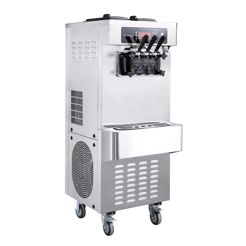 Ice Cream Maker 20-28L/h 3 Flavor Automatic Soft Serve Icecream Machine Commercial Ice Cream Machine for Business Price Italian
Ice Cream Maker 20-28L/h 3 Flavor Automatic Soft Serve Icecream Machine Commercial Ice Cream Machine for Business Price Italian