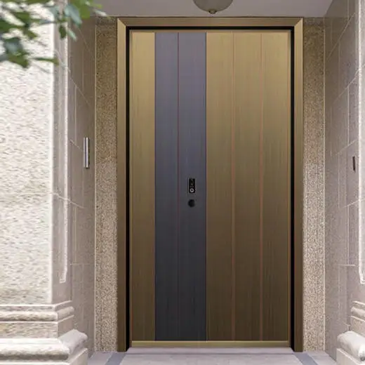 Personalized design household anodizing entrance door Yellow and grey stripes aluminum alloy front doors Heavy duty hinged doors
Personalized design household anodizing entrance door Yellow and grey stripes aluminum alloy front doors Heavy duty hinged doors