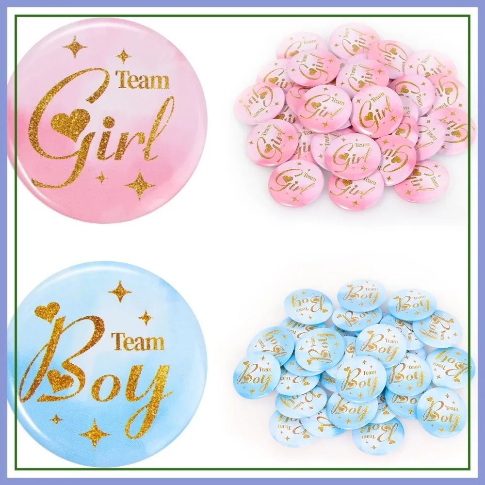 60Pcs 4.4cm Gender Reveal Pins - Team Boy or Girl Button Pins Party Favors Games Decorations
60Pcs 4.4cm Gender Reveal Pins - Team Boy or Girl Button Pins Party Favors Games Decorations