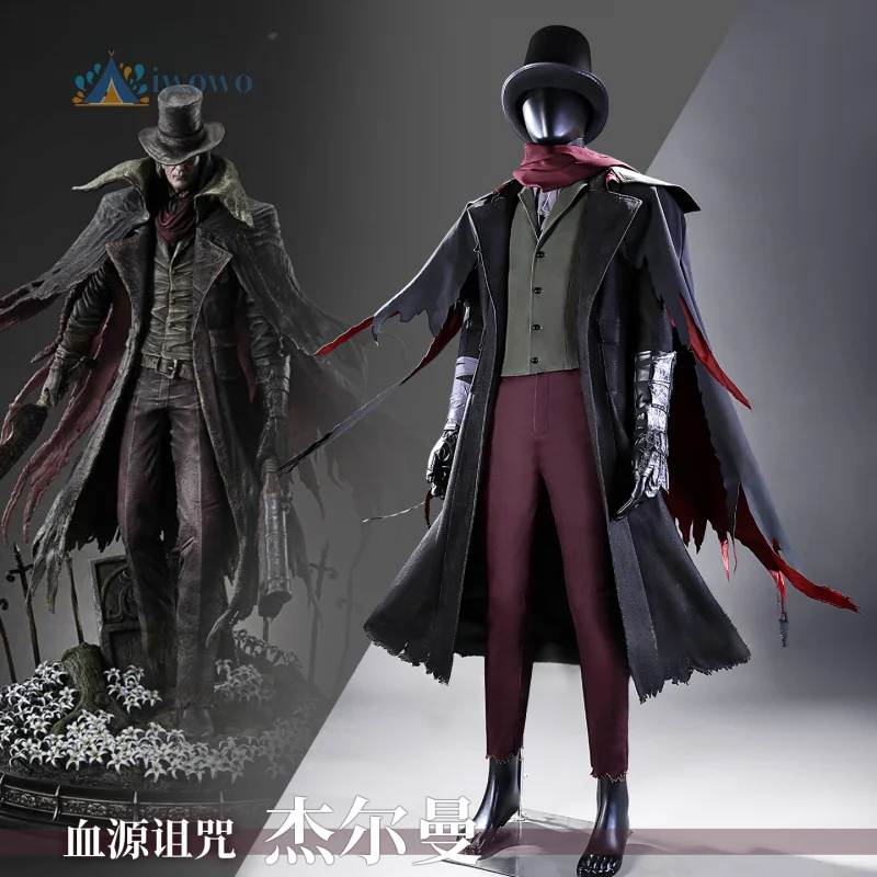 New Game Bloodborne Cosplay Gehrman Costume The First Hunter Men Coat Cloak Hat Uniform Halloween Christmas Party Set
New Game Bloodborne Cosplay Gehrman Costume The First Hunter Men Coat Cloak Hat Uniform Halloween Christmas Party Set