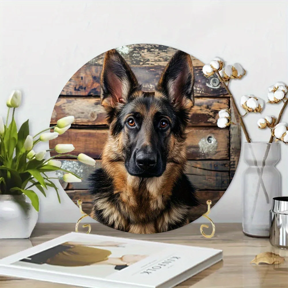 Metal Sign Faux Woodblock Print Circular Wreath Entrance Decoration Gifts German Shepherds Themed wall decor farmhouse
Metal Sign Faux Woodblock Print Circular Wreath Entrance Decoration Gifts German Shepherds Themed wall decor farmhouse