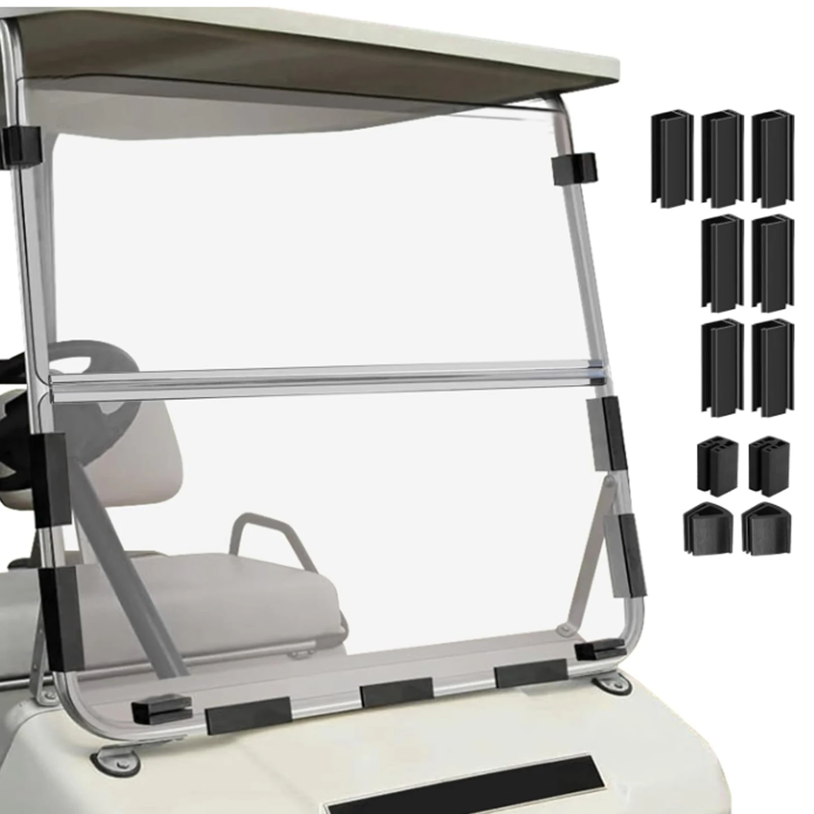 Golf Cart Windshield Fold Down DS Windshield Acrylic Replacement Anti-UV Wind Deflector, Golf Equipment Glare Reduction
Golf Cart Windshield Fold Down DS Windshield Acrylic Replacement Anti-UV Wind Deflector, Golf Equipment Glare Reduction