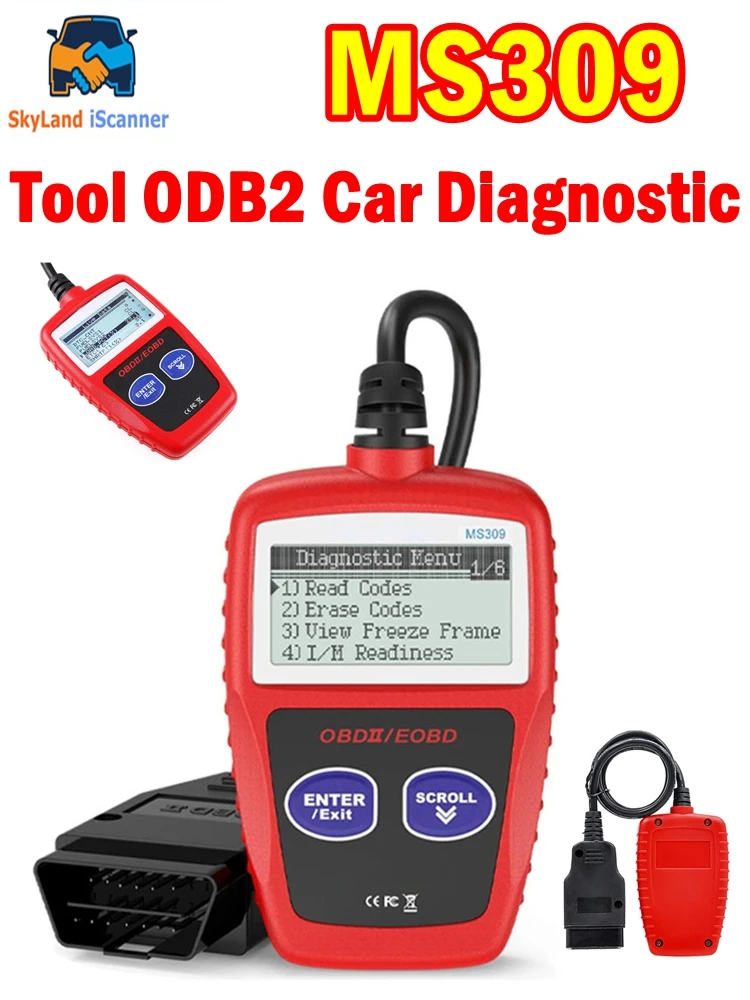 MS309 OBD2 сканер считыватель кодов автомобильный сканер автоматический диагностический инструмент ODB2 автомобильный диагностический инструмент
MS309 OBD2 сканер считыватель кодов автомобильный сканер автоматический диагностический инструмент ODB2 автомобильный диагностический инструмент