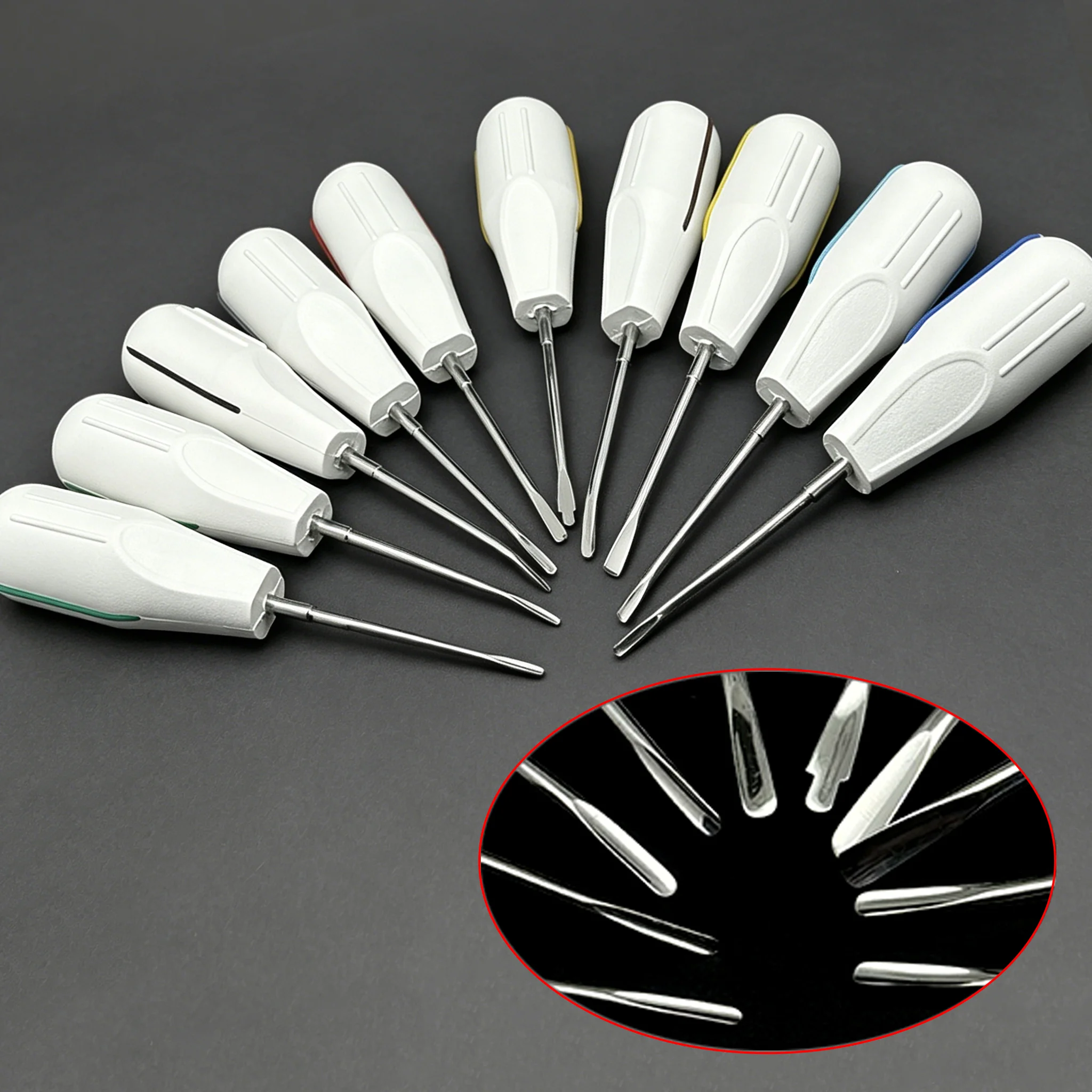 10Pcs/Set Dental Luxating Lift Curved Root Elevator Kit Dentistry Surgical Minimally Invasive Tooth Elevator
10Pcs/Set Dental Luxating Lift Curved Root Elevator Kit Dentistry Surgical Minimally Invasive Tooth Elevator