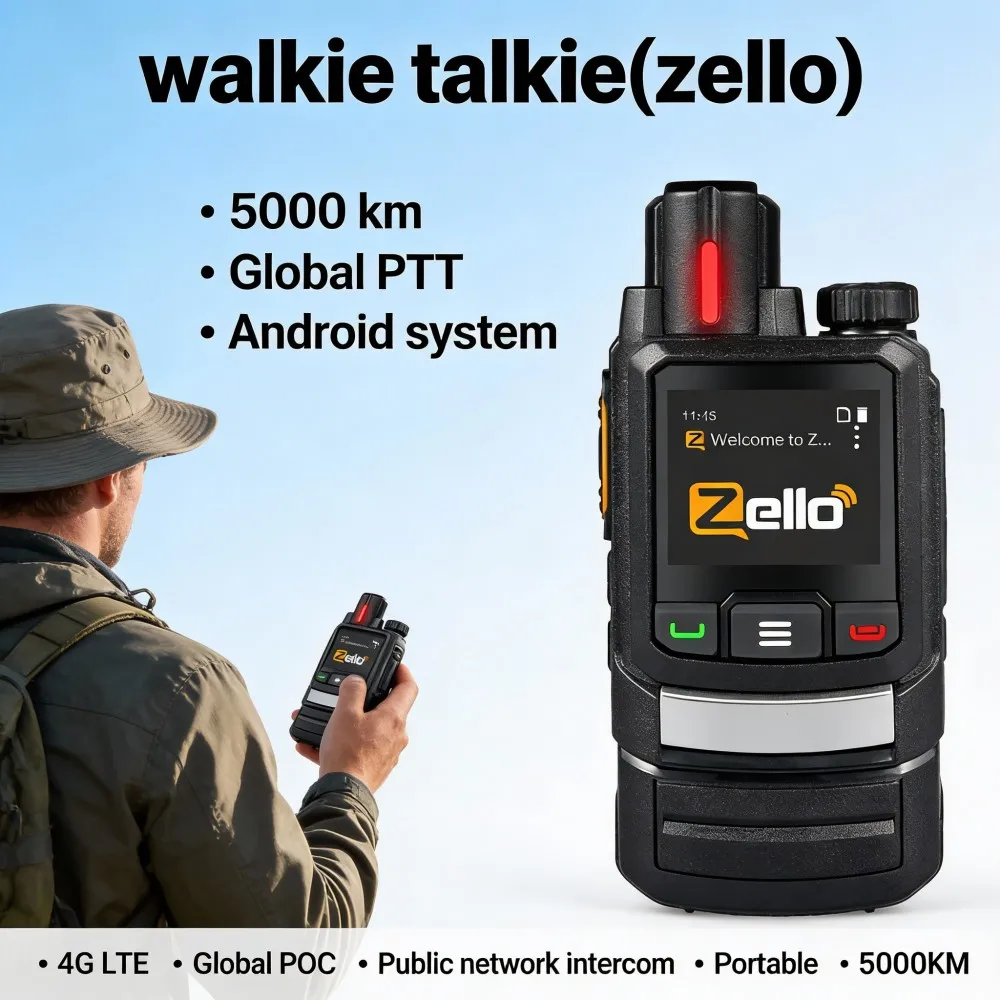 Suitable for Zello Walkie Talkie 5000km Public Network Outdoor Global Communication Anti-interference WIFI Walkie Talkie
Suitable for Zello Walkie Talkie 5000km Public Network Outdoor Global Communication Anti-interference WIFI Walkie Talkie