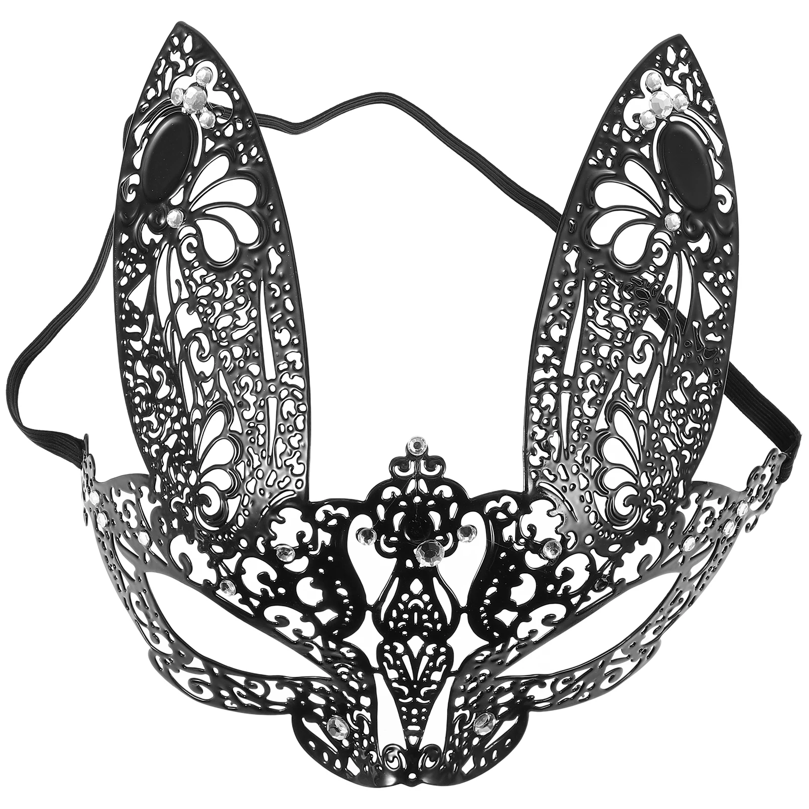 Rhinestone Venetian Half Face Mask Cosplay Costume Halloween Carnival Masquerade Party Accessory Black Adjustable Lightweight
Rhinestone Venetian Half Face Mask Cosplay Costume Halloween Carnival Masquerade Party Accessory Black Adjustable Lightweight