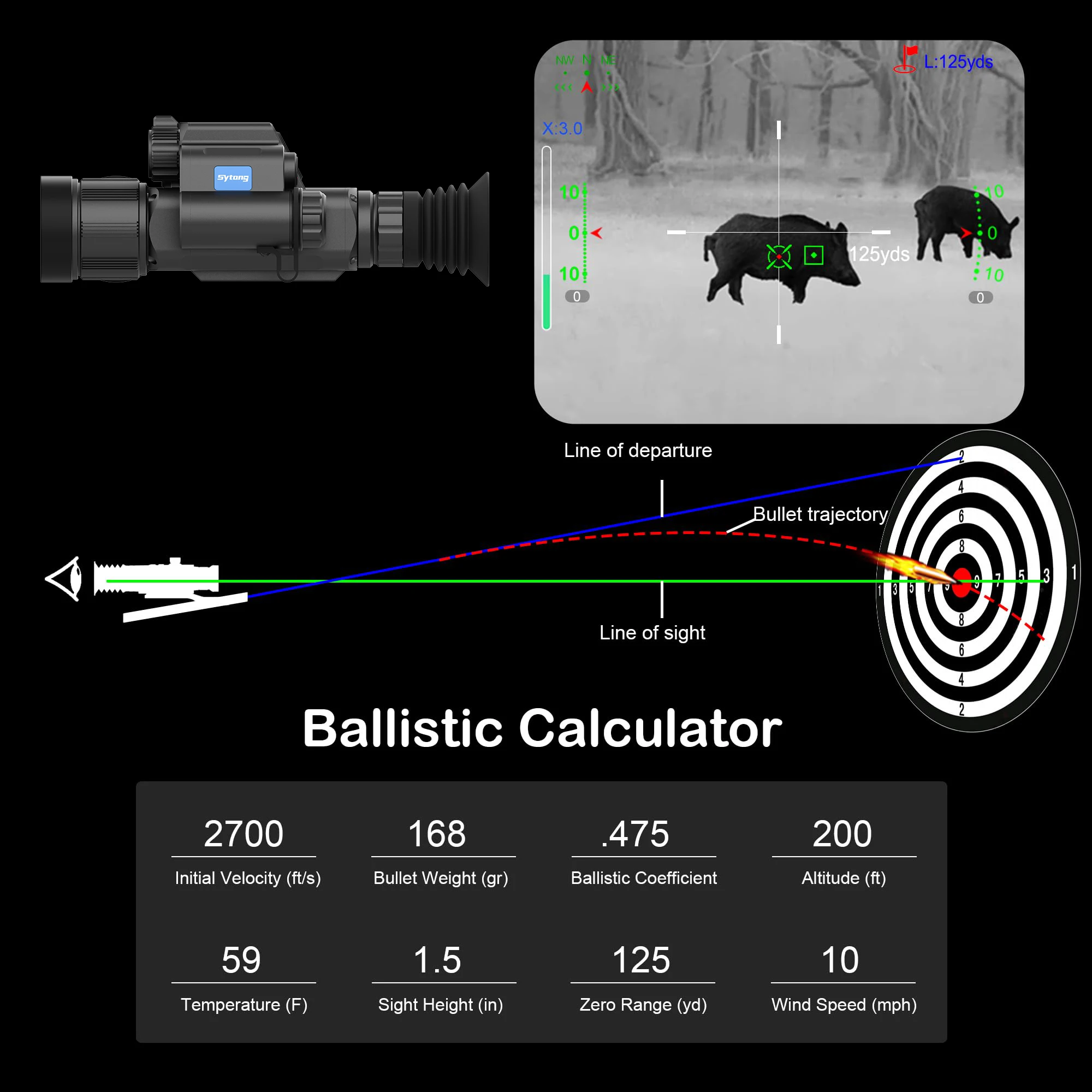 FM06-50 LRF Sytong Thermal Imager Camera With 640x512 Resolution 50mm Lens 1000m Range Measurement, Suitable For Hunting
FM06-50 LRF Sytong Thermal Imager Camera With 640x512 Resolution 50mm Lens 1000m Range Measurement, Suitable For Hunting