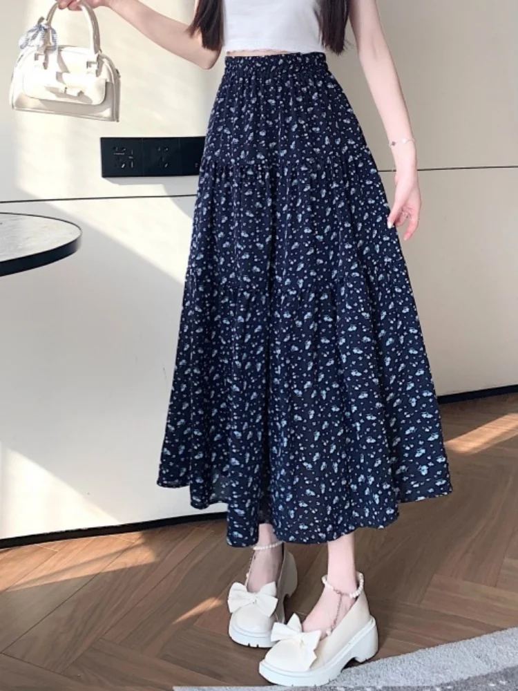 SMTHMA New Summer Literature Art Academy Style Floral Mid-Length Skirt Women's Elastic High Waist Korean Floral Skirt
SMTHMA New Summer Literature Art Academy Style Floral Mid-Length Skirt Women's Elastic High Waist Korean Floral Skirt