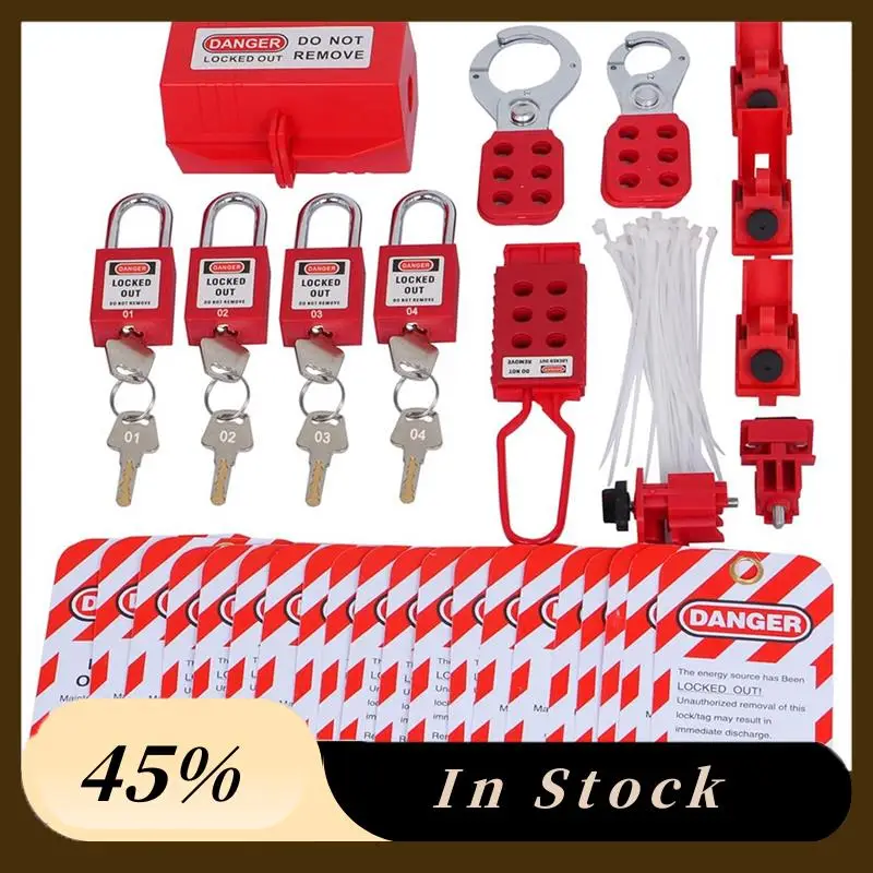 Lockout Tagout Kit Clamps And Universal Multi-Pole Circuit Breaker Locks, Security Padlocks, Plug Locks
Lockout Tagout Kit Clamps And Universal Multi-Pole Circuit Breaker Locks, Security Padlocks, Plug Locks