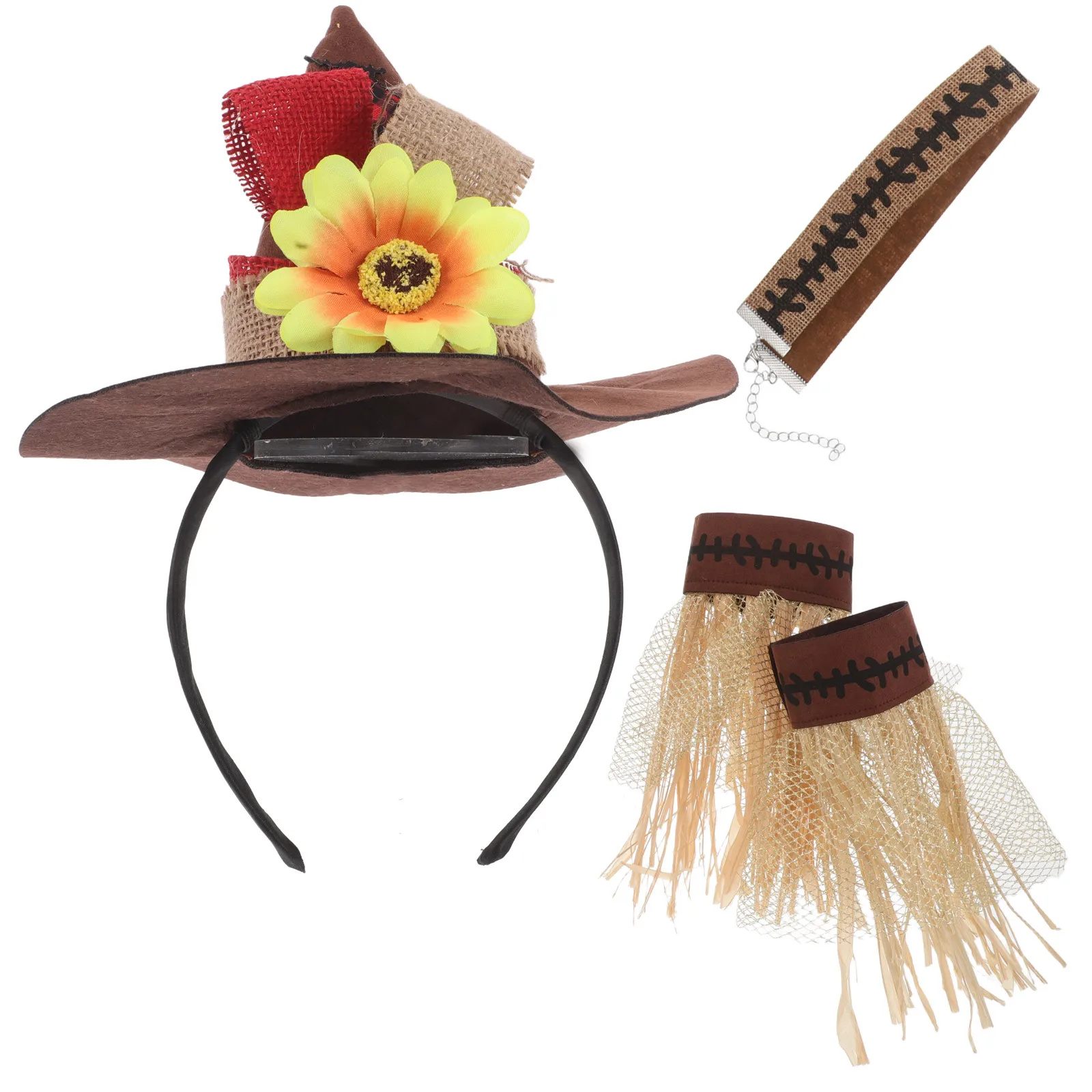 Straw Dressing Props Scarecrow Hat Wristbands Necklace Headband Adult Carnival Party Cosplay Supplies Halloween Accessories 
Straw Dressing Props Scarecrow Hat Wristbands Necklace Headband Adult Carnival Party Cosplay Supplies Halloween Accessories