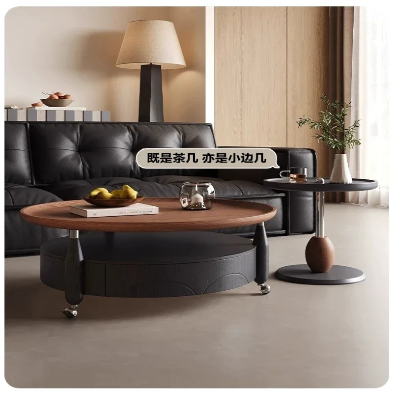 Medieval removable round coffee table combination French retro small table
Medieval removable round coffee table combination French retro small table