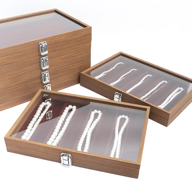 Walnut Pearl Necklace Storage Box Long Plaid Necklace Box Anklet Pendant Collarbone Chain Storage
Walnut Pearl Necklace Storage Box Long Plaid Necklace Box Anklet Pendant Collarbone Chain Storage