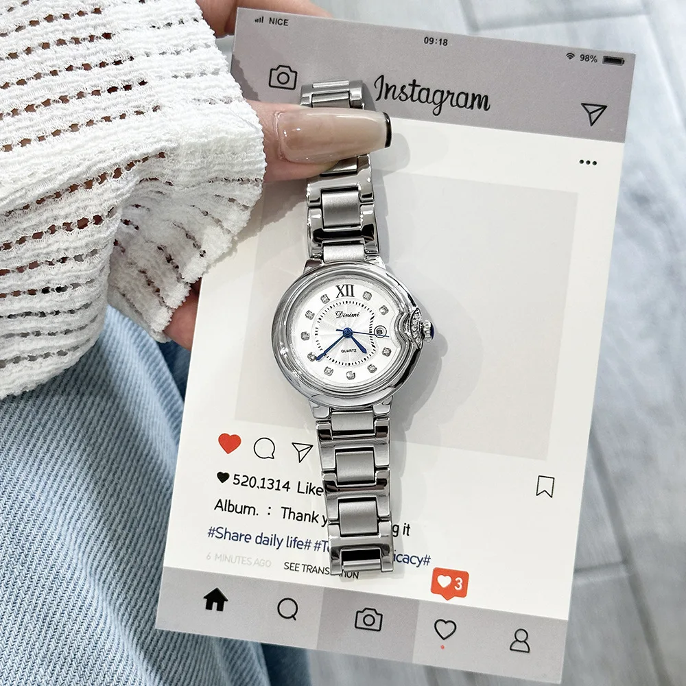 Top Brand Quartz Watch Luxury Diamond Circle Calendar Business Ladies Watch Steel Strap Waterproof Fashion Watch
Top Brand Quartz Watch Luxury Diamond Circle Calendar Business Ladies Watch Steel Strap Waterproof Fashion Watch