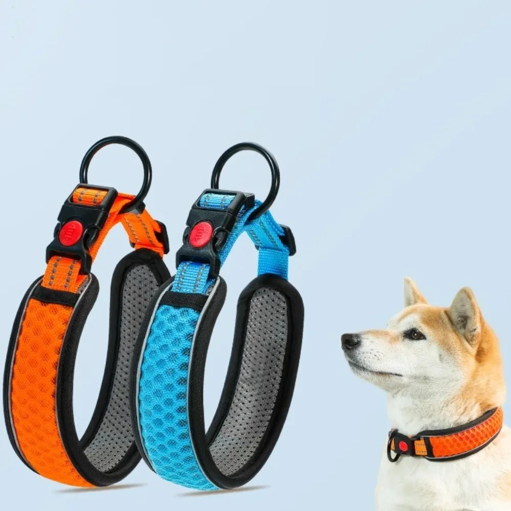 Durable Breathable Reflective Dog Collar Adjustable Anti-strangling Design Pet Collar Soft Comfortable Pet Traction Rope Train
Durable Breathable Reflective Dog Collar Adjustable Anti-strangling Design Pet Collar Soft Comfortable Pet Traction Rope Train