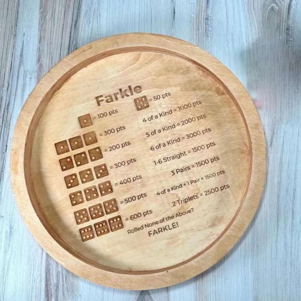 Деревянный поднос для кубиков для Farkle, портативная забавная настольная игра для взрослых, подростков
Деревянный поднос для кубиков для Farkle, портативная забавная настольная игра для взрослых, подростков