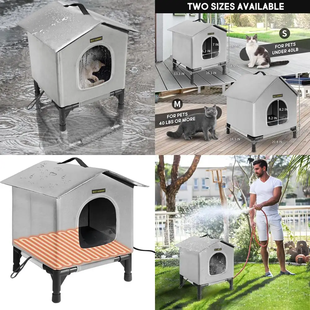 Indoor Winter Insulated Cat House, Waterproof Shelter for Stray and Feral Cats, Suitable for Indoor Cats and Beds (Grey, Small)
Indoor Winter Insulated Cat House, Waterproof Shelter for Stray and Feral Cats, Suitable for Indoor Cats and Beds (Grey, Small)