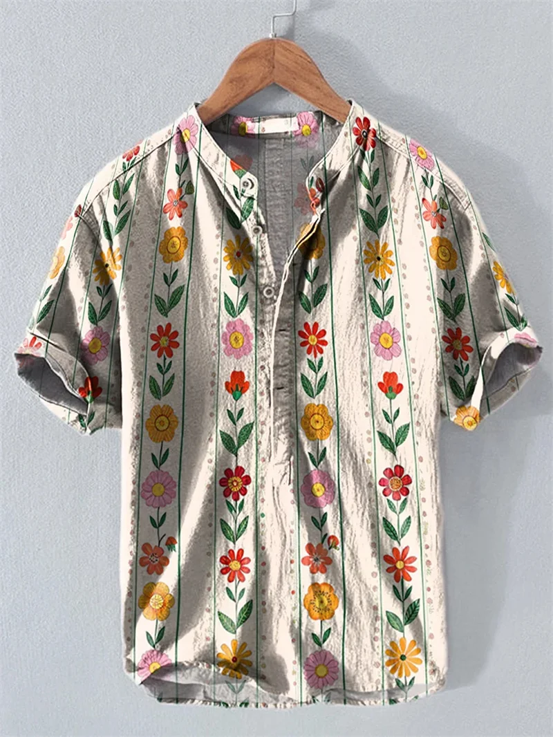 2025 Geometric Pattern Men's Shirt Loose Casual Fashion Button Short Sleeve Collar Hawaiian Shirt Men's Summer Clothing
2025 Geometric Pattern Men's Shirt Loose Casual Fashion Button Short Sleeve Collar Hawaiian Shirt Men's Summer Clothing
