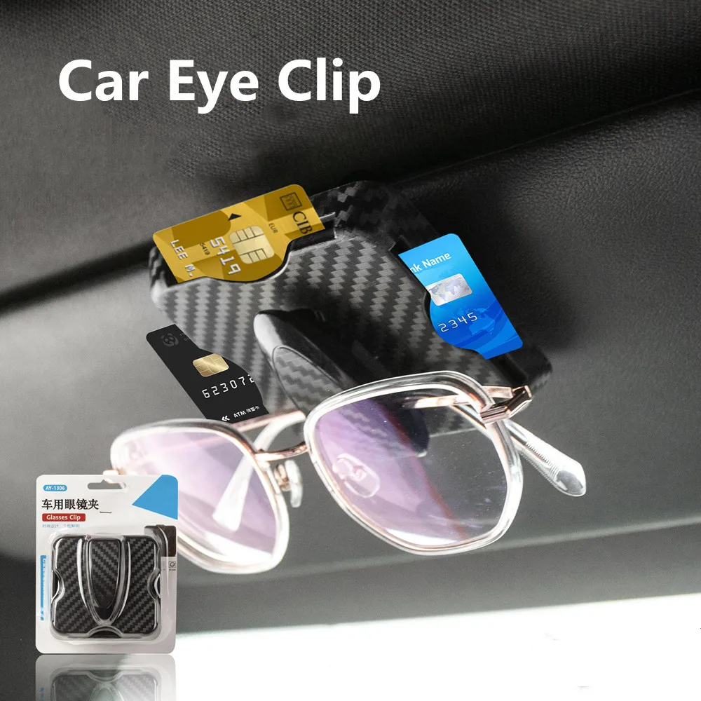 Car Glasses Clip Carbon Fiber Sunglasses Sunglasses Holder Car Visor Storage Interior Multifunction Ticket Clip
Car Glasses Clip Carbon Fiber Sunglasses Sunglasses Holder Car Visor Storage Interior Multifunction Ticket Clip