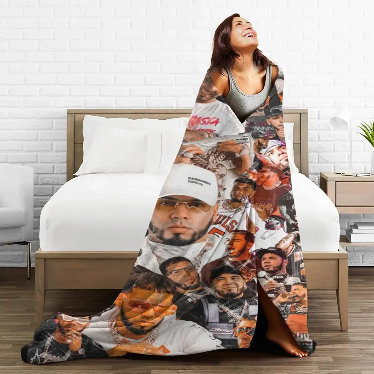 Anuel AA Singer Baby Blanket Sofa Cover Fleece Decoration Plaid Collage Super Throw Soft Blankets for Sofa Car Plush Thin Quilt
Anuel AA Singer Baby Blanket Sofa Cover Fleece Decoration Plaid Collage Super Throw Soft Blankets for Sofa Car Plush Thin Quilt