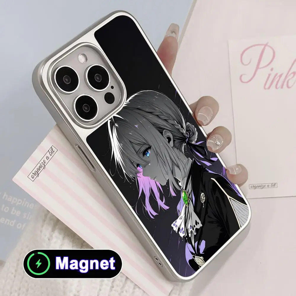 Violet Evergarden Phone Case for iPhone 17 16 15 14 13 12 11 Air Pro Max Plus Electroplated Silver Magsafe Cover
Violet Evergarden Phone Case for iPhone 17 16 15 14 13 12 11 Air Pro Max Plus Electroplated Silver Magsafe Cover