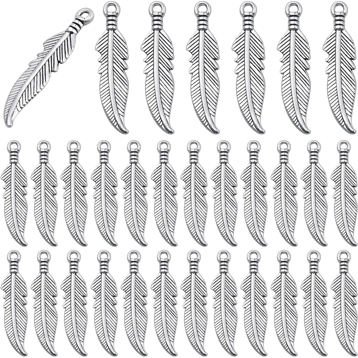 100 шт. винтажных подвесок-шармов в виде перьев и листьев из сплава, для рукоделия, для изготовления браслетов и ожерелий
100 шт. винтажных подвесок-шармов в виде перьев и листьев из сплава, для рукоделия, для изготовления браслетов и ожерелий