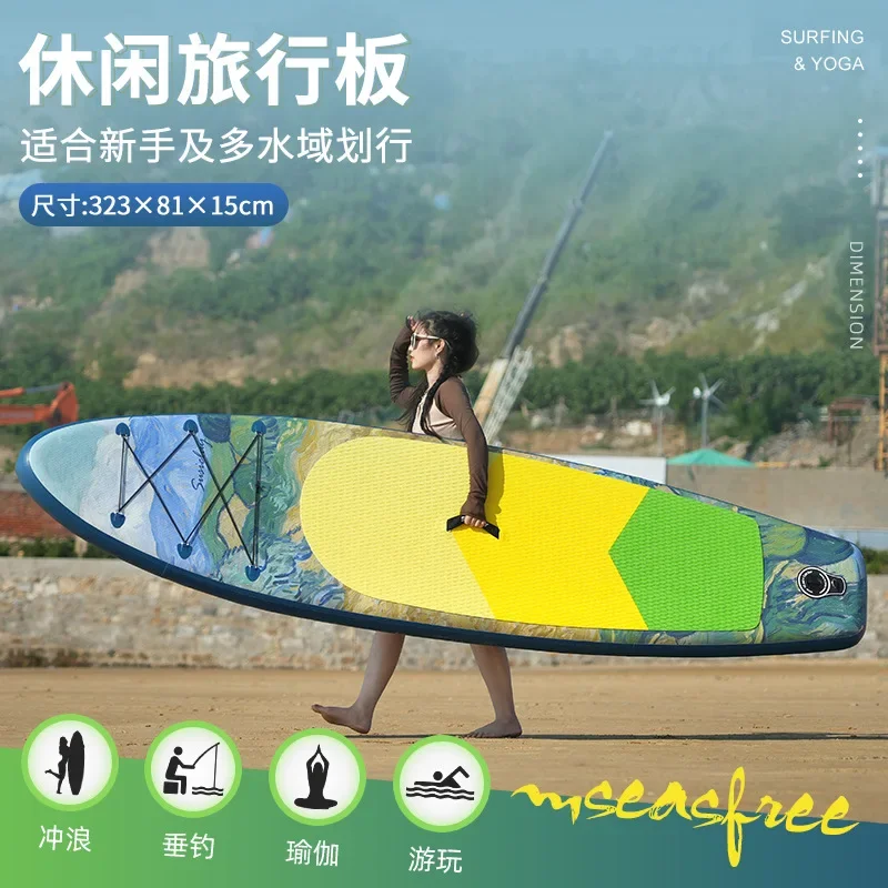 New oil painting outdoor surfboard, sup paddle board, standing competitive inflatable paddle board, racing paddle board
New oil painting outdoor surfboard, sup paddle board, standing competitive inflatable paddle board, racing paddle board