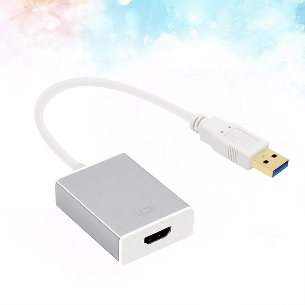 USB 3.0 to Video Cable Adapter Converter Silver 1080p Hd Display for Pc Laptop Projector Hdtv Usb3.0 to Converter
USB 3.0 to Video Cable Adapter Converter Silver 1080p Hd Display for Pc Laptop Projector Hdtv Usb3.0 to Converter