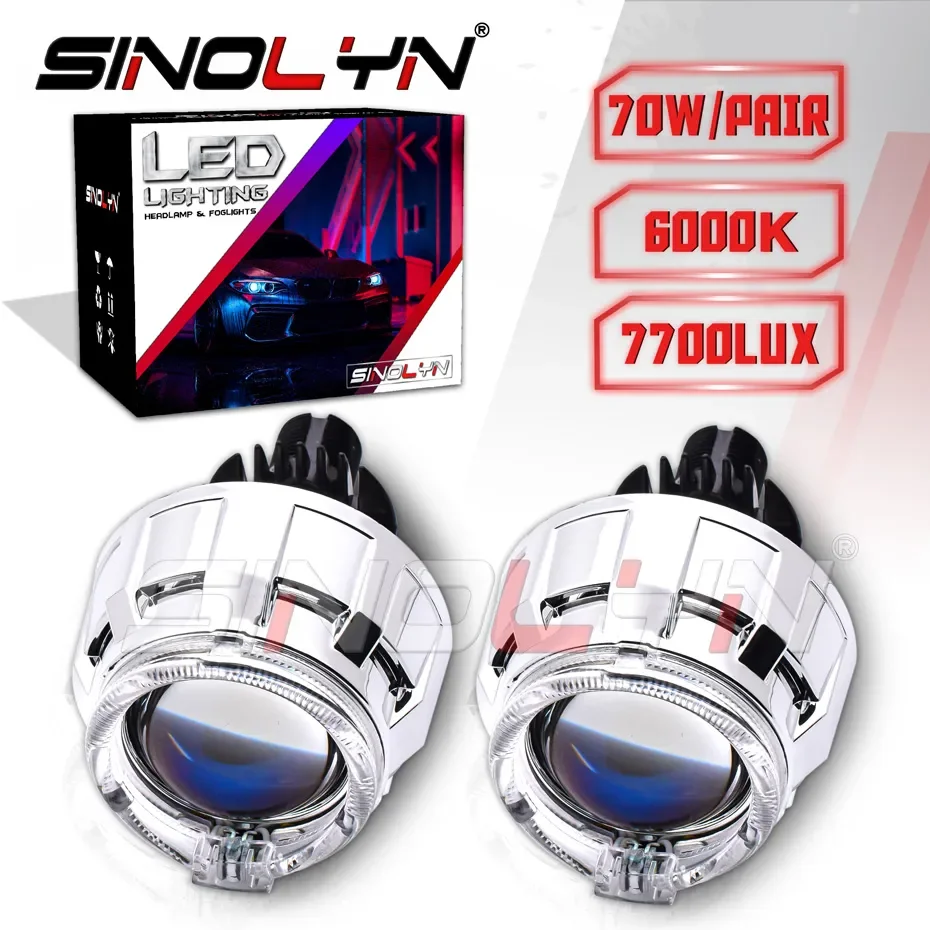 2.0 Inch 70W Bi LED Mini Projector Lens 6000K LED Headlight For H7/H4/9005/9006 Angel Eyes Lenses For Car Accessories Motorcycle
2.0 Inch 70W Bi LED Mini Projector Lens 6000K LED Headlight For H7/H4/9005/9006 Angel Eyes Lenses For Car Accessories Motorcycle