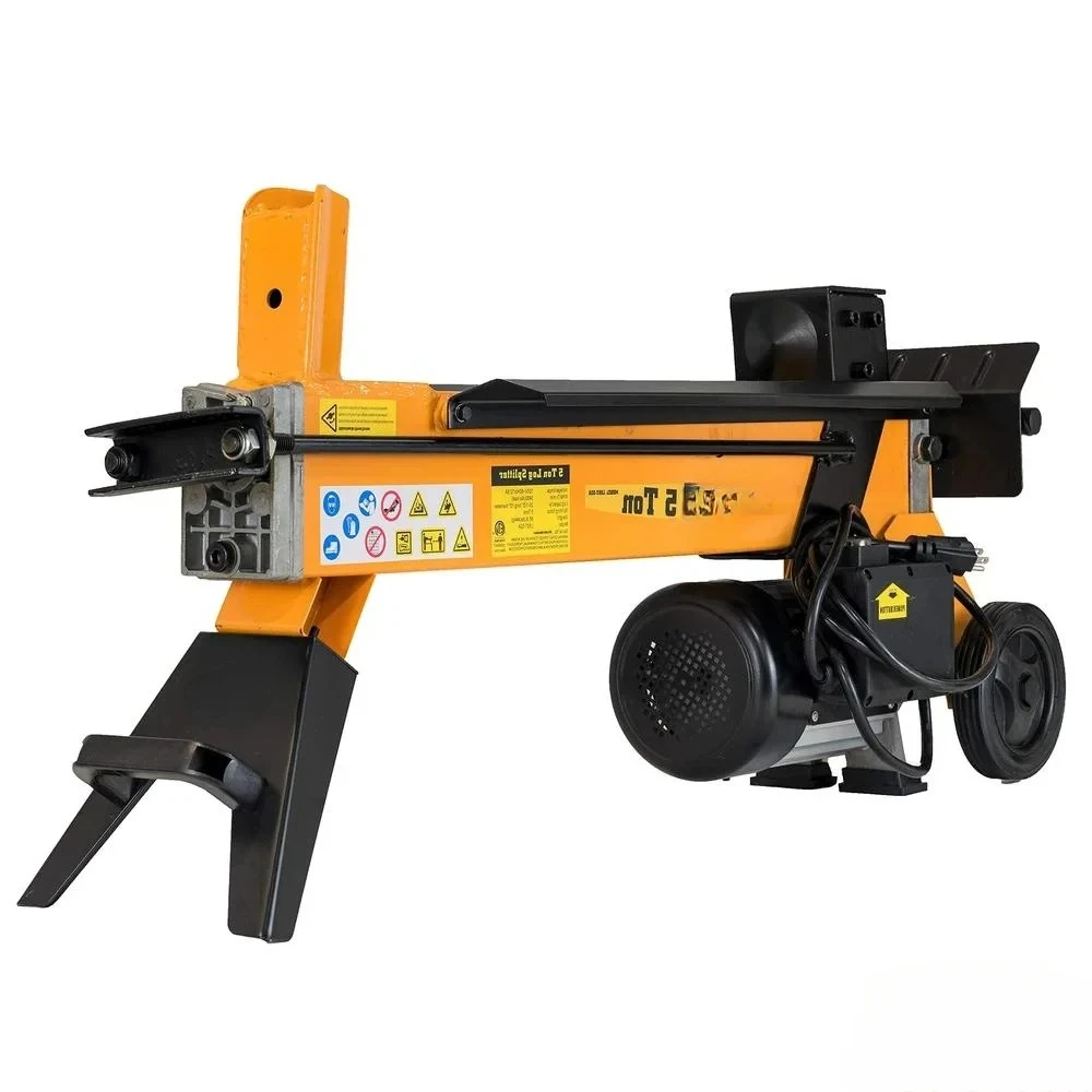 5-Ton 1500 Watt Electric Log Splitter Portable Wood Cutter Yellow 43.11"x13"x20.28
5-Ton 1500 Watt Electric Log Splitter Portable Wood Cutter Yellow 43.11"x13"x20.28