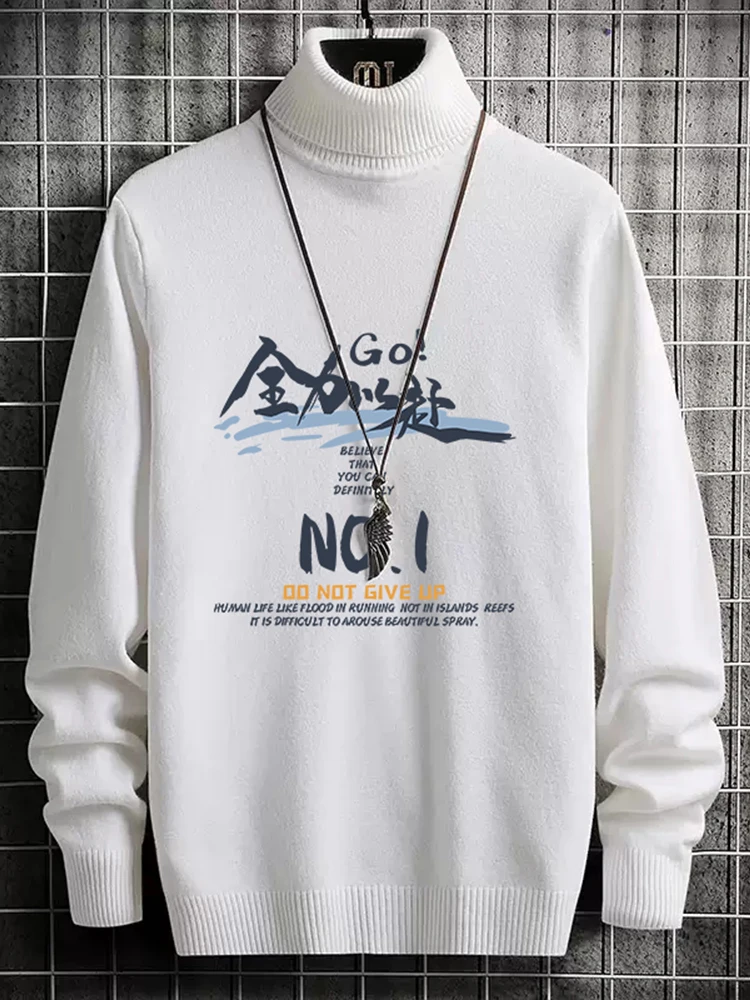 Trendy High Ne Knitwear Long Sve Casual Men's Sweater Korean Sle Student Leisure Base Layer irt Winter Season
Trendy High Ne Knitwear Long Sve Casual Men's Sweater Korean Sle Student Leisure Base Layer irt Winter Season