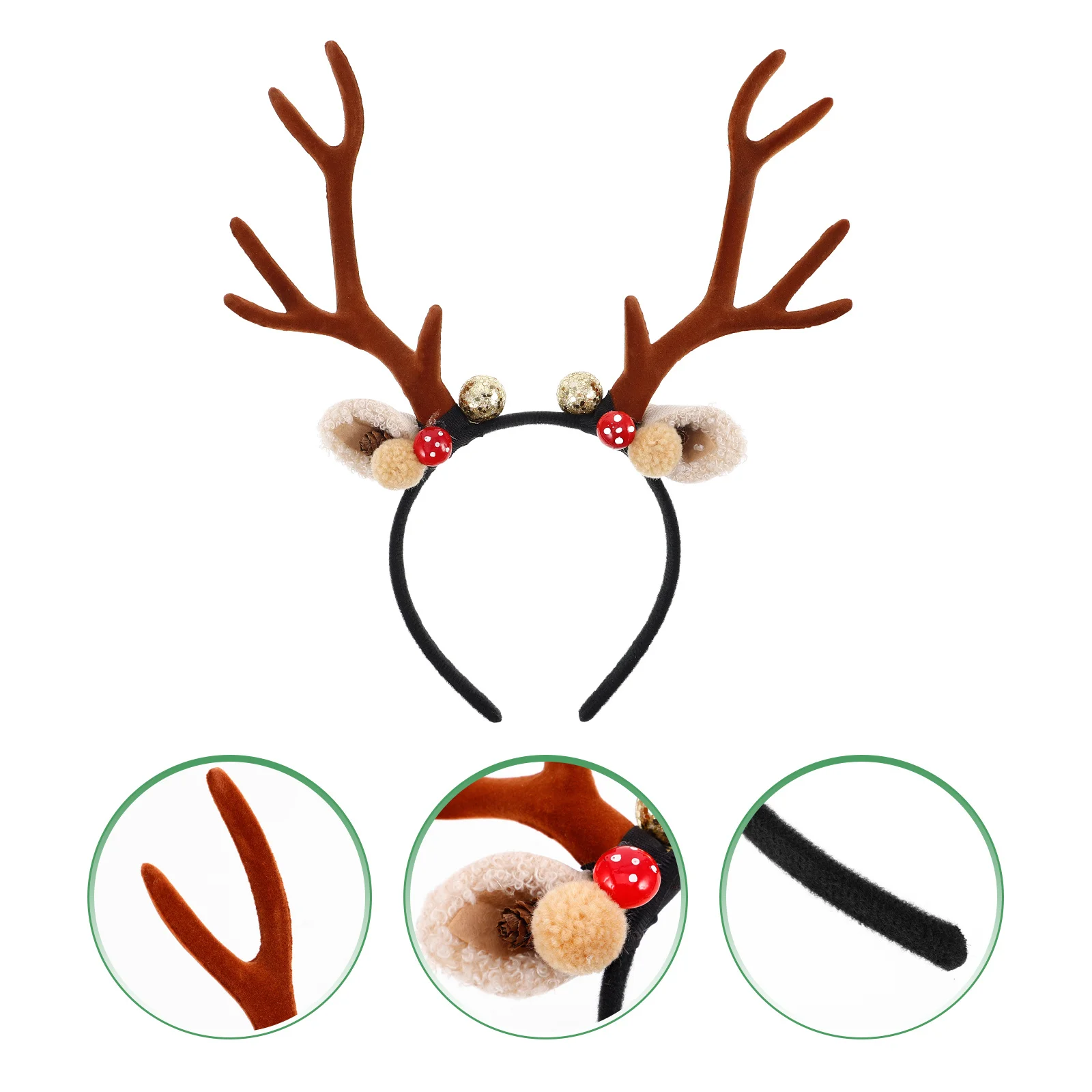 Christmas Reindeer Antlers Headband Adult Animal Charm Costume Party Accessory for Women Men Festive Decoration Pine Cone
Christmas Reindeer Antlers Headband Adult Animal Charm Costume Party Accessory for Women Men Festive Decoration Pine Cone