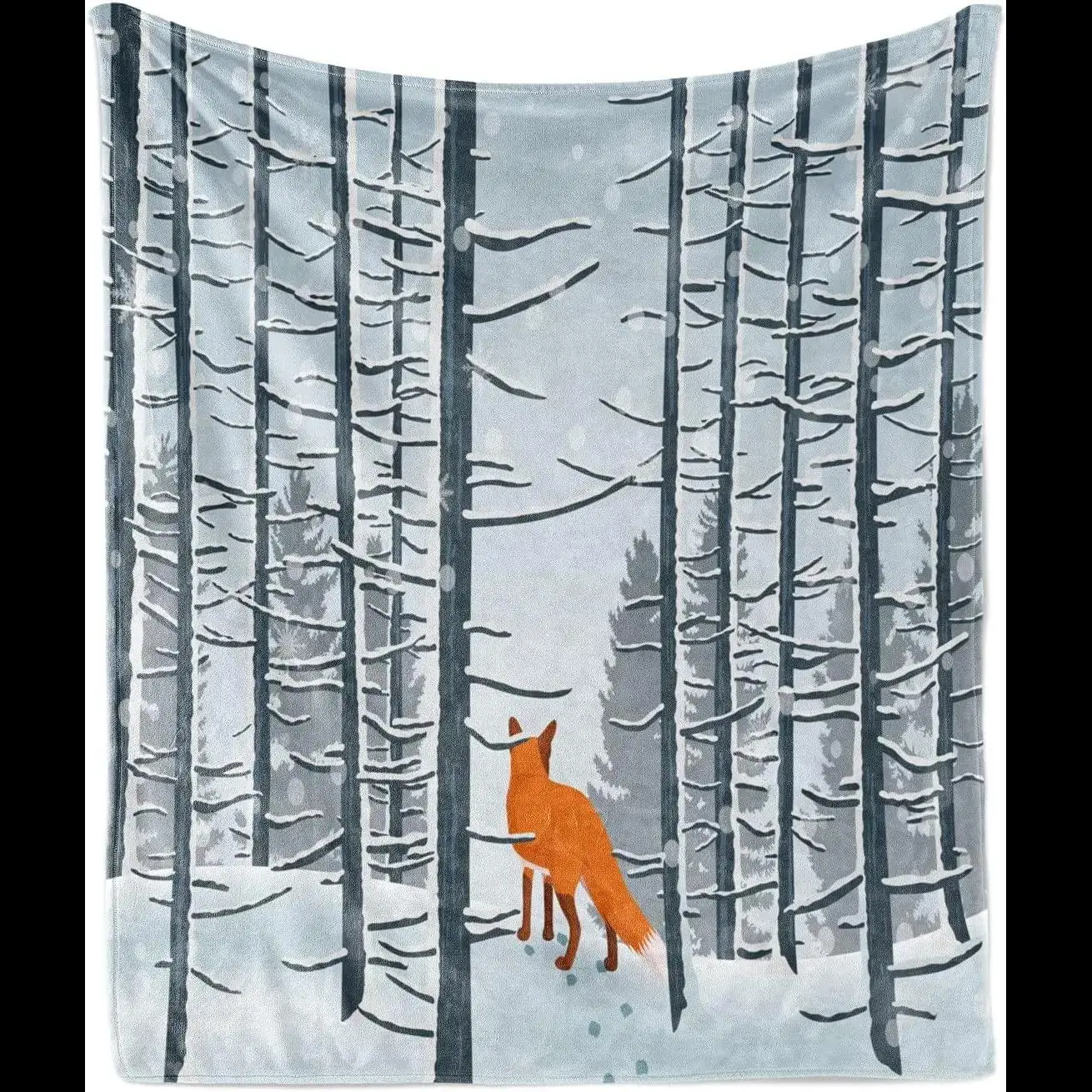 Winter Throw Blanket Fox Walking into the Woods Forest on Snow Christmas Season Merry Flannel Fleece Accent Piece
Winter Throw Blanket Fox Walking into the Woods Forest on Snow Christmas Season Merry Flannel Fleece Accent Piece
