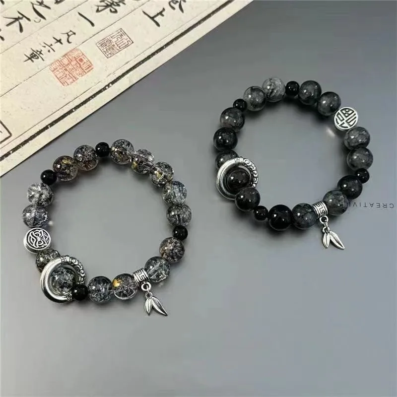 Unisex New Chinese Ice Crack Beaded Bracelet Vintage High Grade Rotating Ring Hand String Trendy Men Fashion Jewelry
Unisex New Chinese Ice Crack Beaded Bracelet Vintage High Grade Rotating Ring Hand String Trendy Men Fashion Jewelry