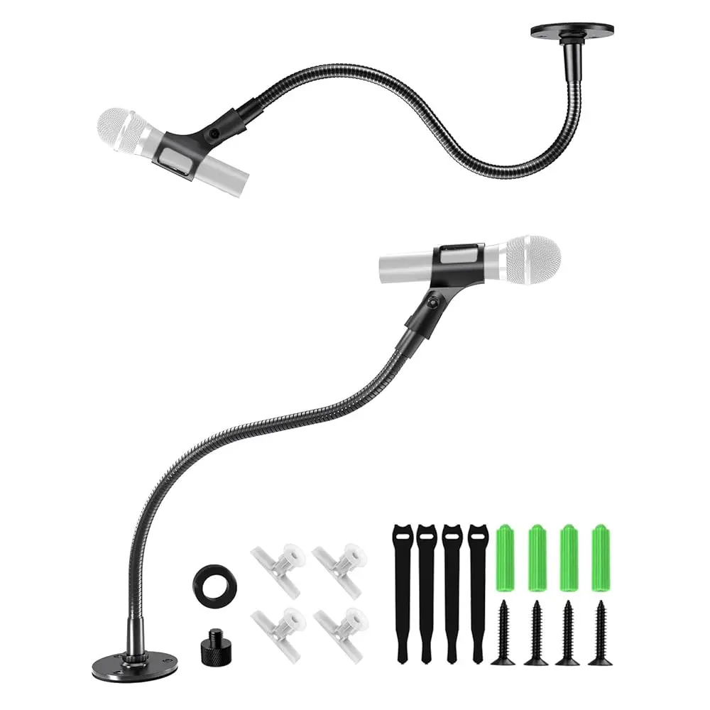 Free Shipping 19\ Gooseneck Mic Stand - Heavy-Duty Desk & Wall Flange Mount,Flexible Adjustable Universal Mic Holder with 5/8 to
Free Shipping 19\ Gooseneck Mic Stand - Heavy-Duty Desk & Wall Flange Mount,Flexible Adjustable Universal Mic Holder with 5/8 to