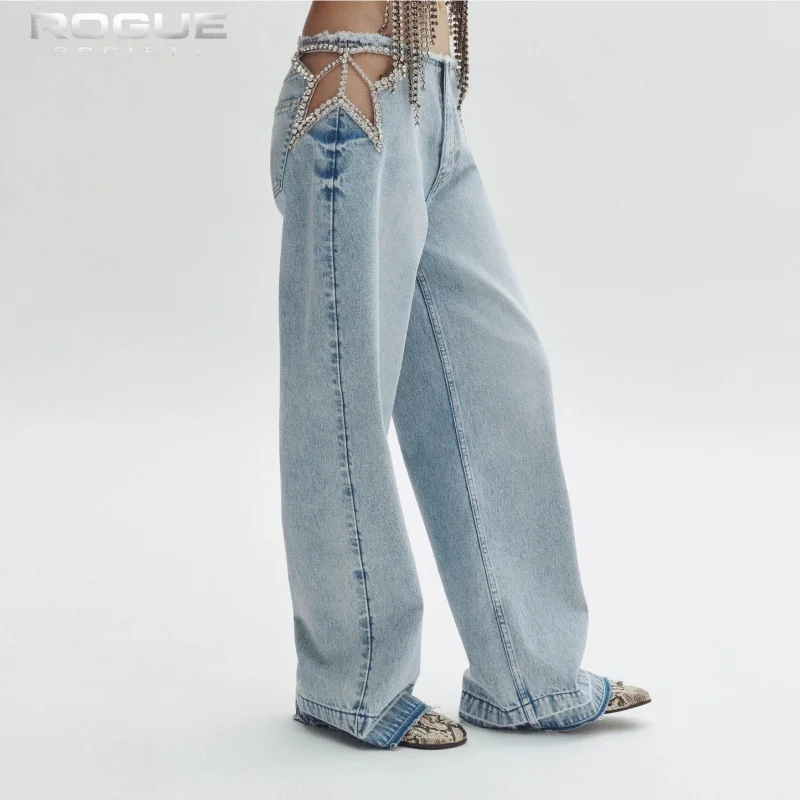 Luxury Vintage Washed Rhinestone Cutout Denim Pants Women Baggy Flare Trousers Female Summer High Street Aesthetic Jeans Outfit
Luxury Vintage Washed Rhinestone Cutout Denim Pants Women Baggy Flare Trousers Female Summer High Street Aesthetic Jeans Outfit