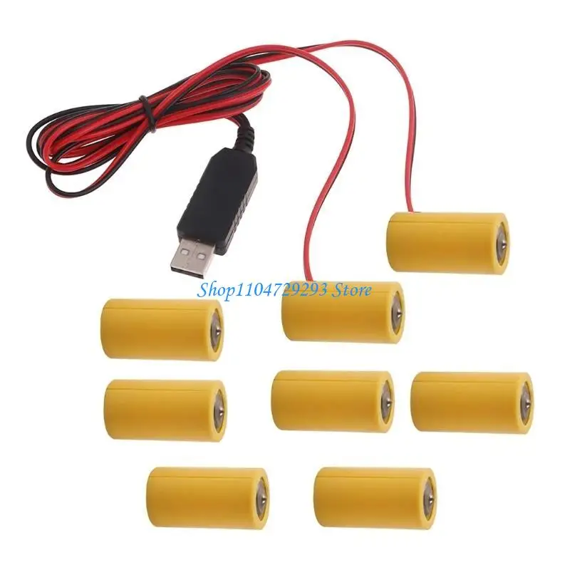 2in1 6V C Dummy Battery C Battery Eliminators Cable Replace 4Pcs 1.5V C LR14 Batteries for LED Light Electronic
2in1 6V C Dummy Battery C Battery Eliminators Cable Replace 4Pcs 1.5V C LR14 Batteries for LED Light Electronic