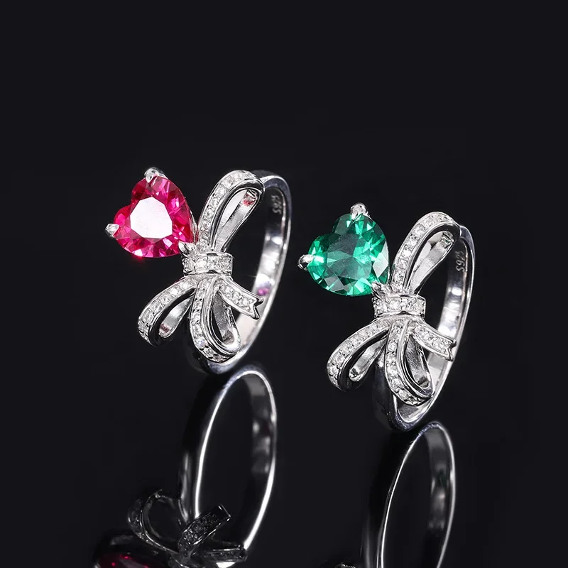 S925 Silver Plated 18K Gold Plated PT950 Platinum Colored Treasure 8*8 Heart-shaped Bow Simple and Fashionable Women's Ring
S925 Silver Plated 18K Gold Plated PT950 Platinum Colored Treasure 8*8 Heart-shaped Bow Simple and Fashionable Women's Ring