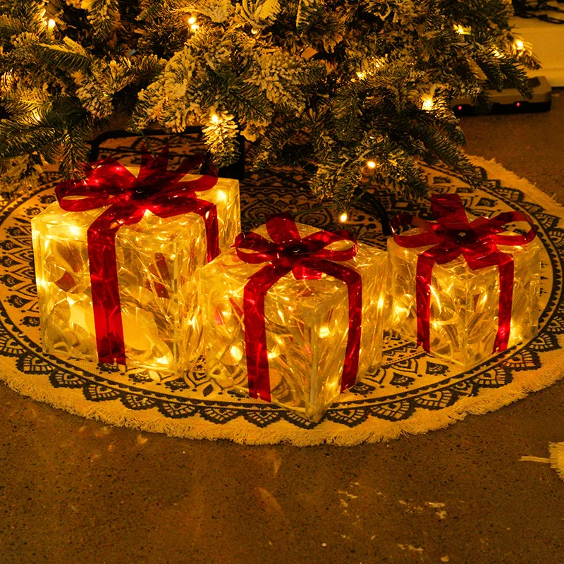 Christmas Gift Box Three Piece Set, Wrought Iron Shop Window Display, Christmas Tree Decoration, Gift Items, Home Decoration
Christmas Gift Box Three Piece Set, Wrought Iron Shop Window Display, Christmas Tree Decoration, Gift Items, Home Decoration