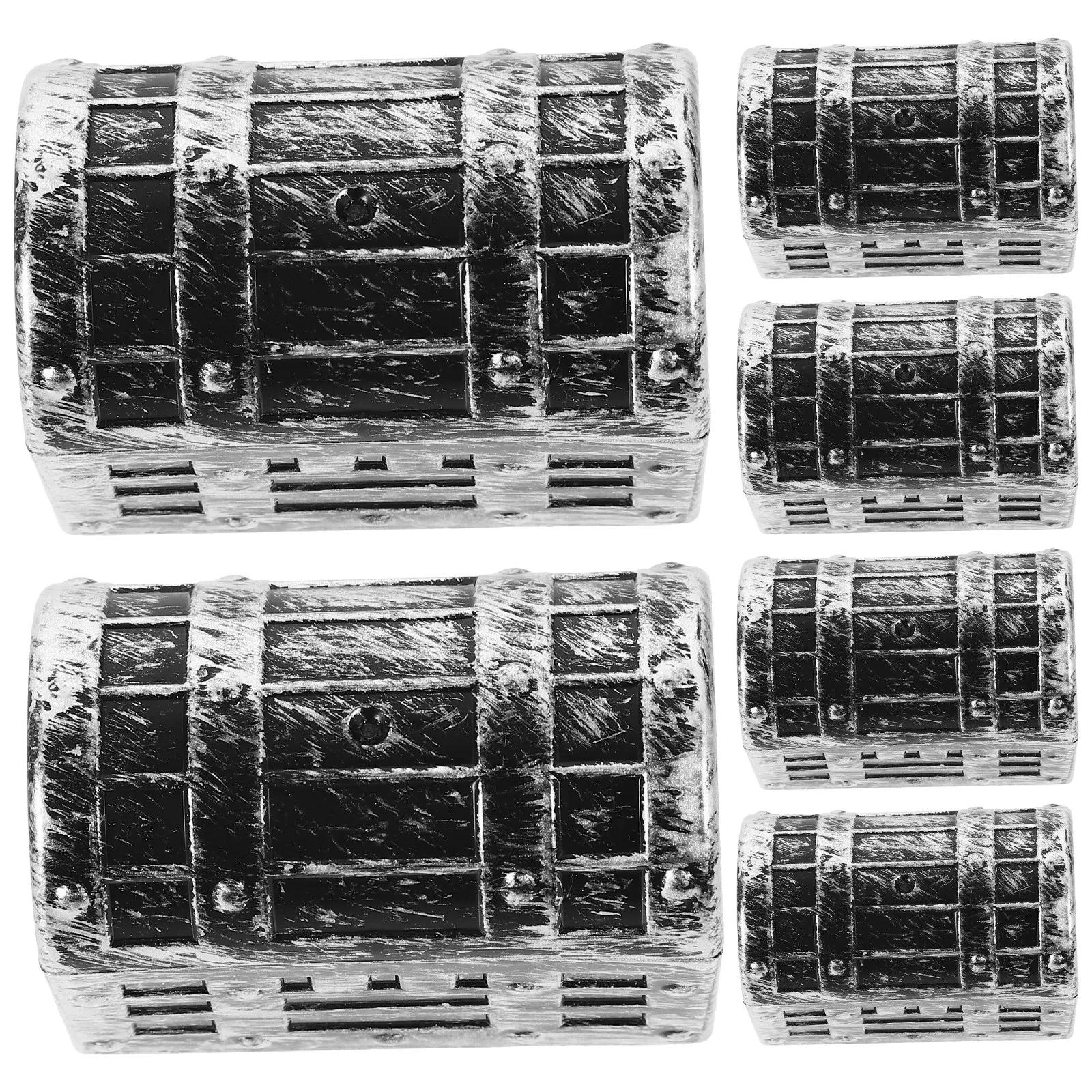 6Pcs Small Pirate Treasure Chests Vintage Plastic Storage Boxes Multifunctional Jewelry Trinket Organizer Gift Party Decorations
6Pcs Small Pirate Treasure Chests Vintage Plastic Storage Boxes Multifunctional Jewelry Trinket Organizer Gift Party Decorations