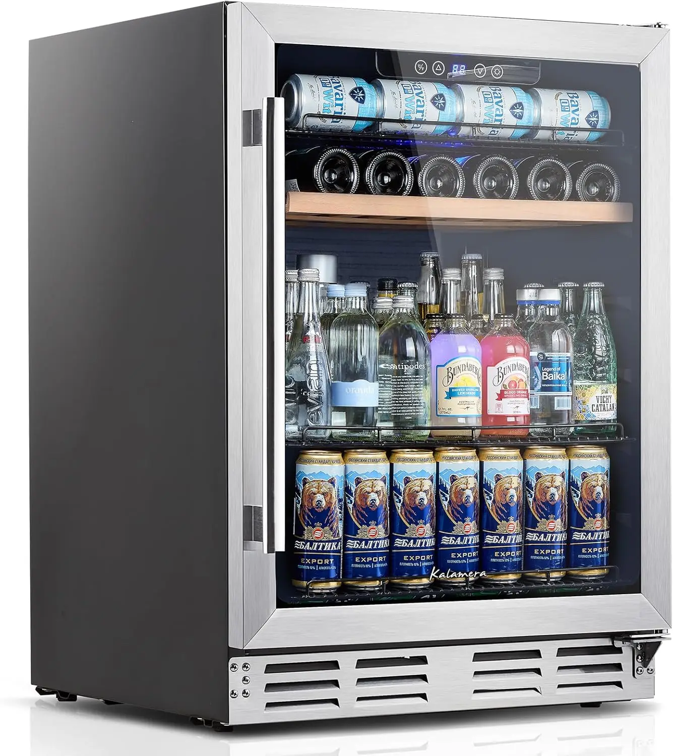 Mini Fridge 24 Inch Undercounter Beverage and Wine Cooler Refrigerator Built-in or Freestanding - 118 Cans & 15 Bottles Capacity
Mini Fridge 24 Inch Undercounter Beverage and Wine Cooler Refrigerator Built-in or Freestanding - 118 Cans & 15 Bottles Capacity