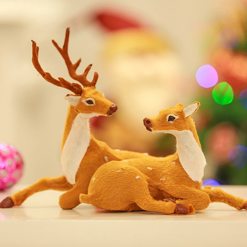 1 Pair Christmas Couple Deer Decorations Reindeer Design Home Room Ornament For Living Bedroom Study Deer Crafts Xmas Decor
1 Pair Christmas Couple Deer Decorations Reindeer Design Home Room Ornament For Living Bedroom Study Deer Crafts Xmas Decor