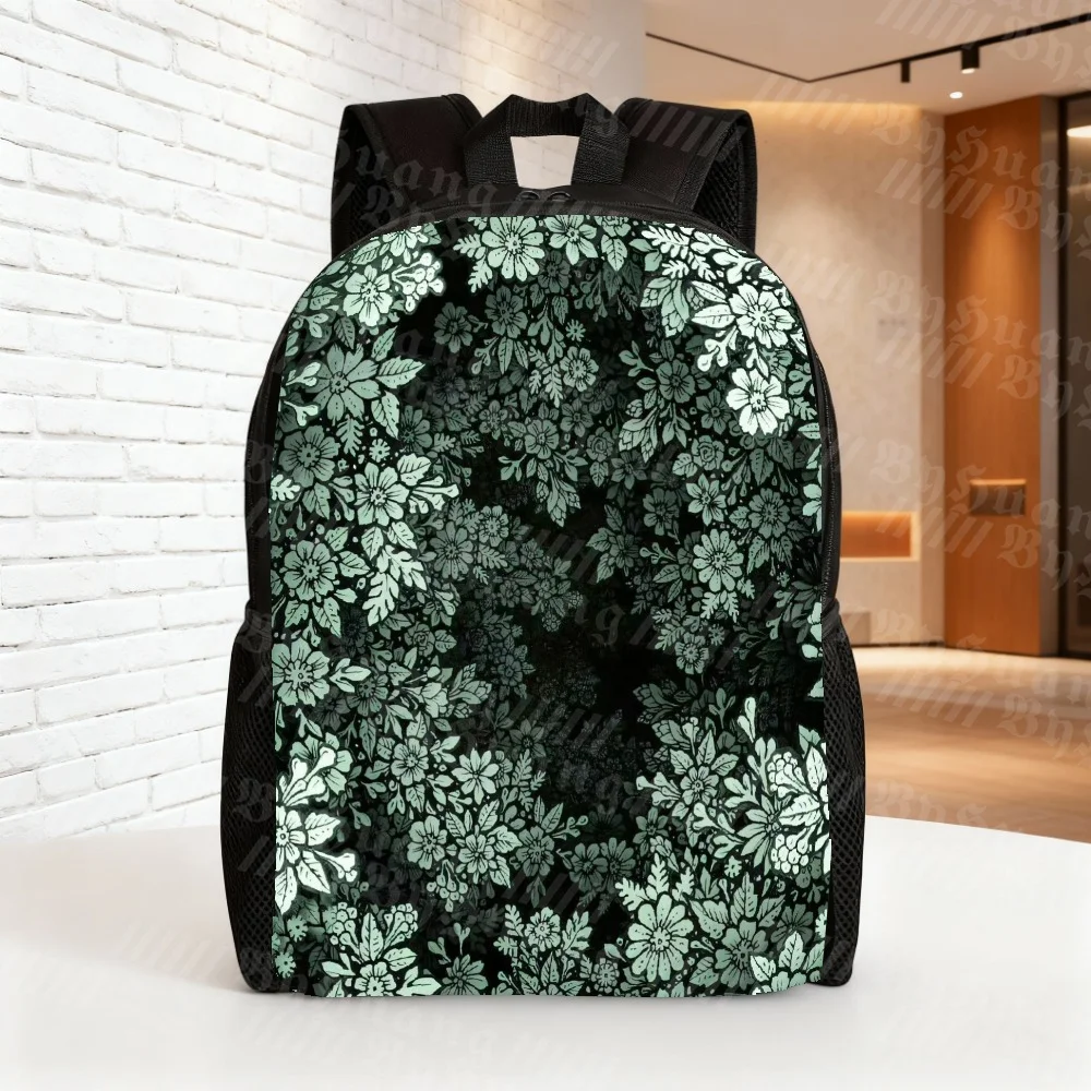 College style casual backpack, green floral pattern, large capacity, photography backpack, comfortable and stylish,
College style casual backpack, green floral pattern, large capacity, photography backpack, comfortable and stylish,