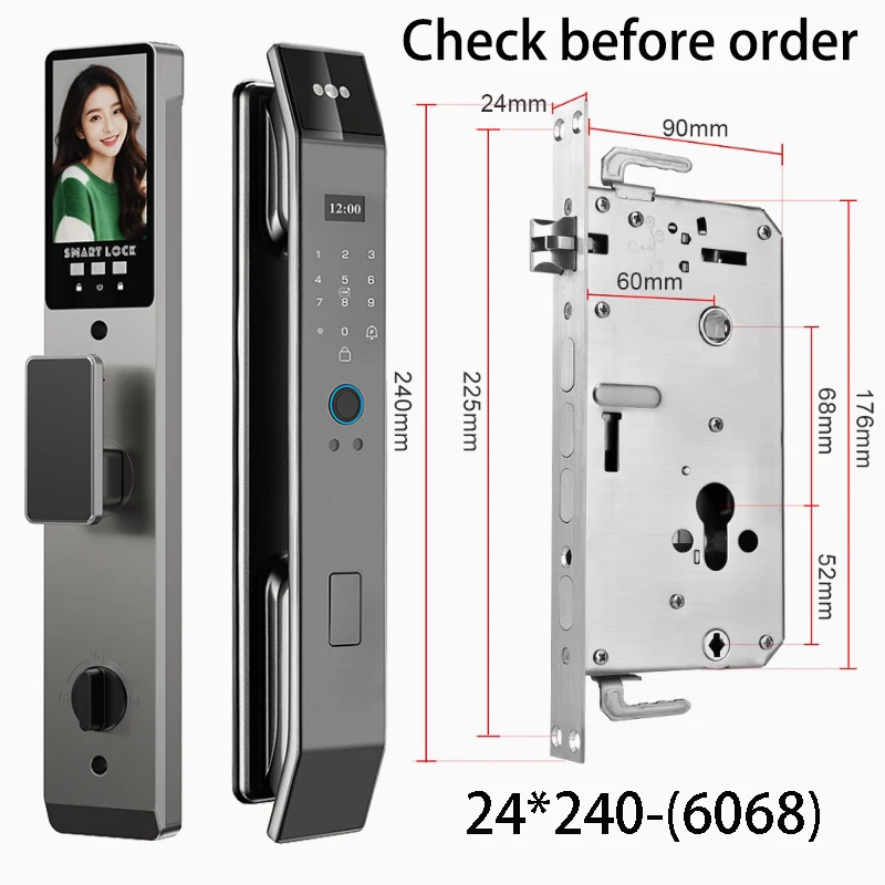 Wifi Tuya APP Face Recognition Smart Door Lock With Camera Video Call Voice Intercom Digital Door Lock
Wifi Tuya APP Face Recognition Smart Door Lock With Camera Video Call Voice Intercom Digital Door Lock